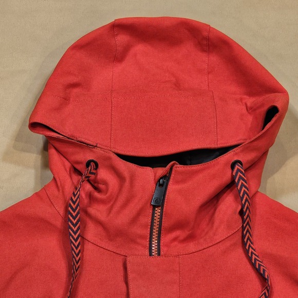 Volcom Snowboard Ski Jacket Women S Owl Insulated Mid-length Hood Zip Pockets - Picture 5 of 16